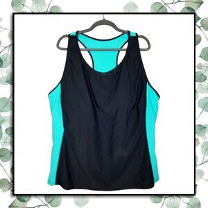 *NWT* Daci Scoop Neck Racer Back Bathing Suit Top - Size 26W